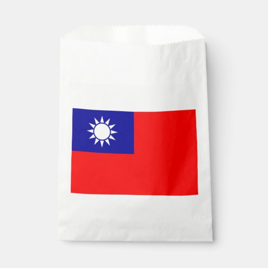 Taiwanese vlag bedankzakje (Voorkant)