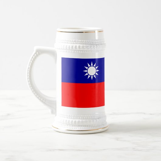 Taiwanese vlag bierpul (Links)