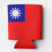 Taiwanese vlag blikjeskoeler (Achterkant)