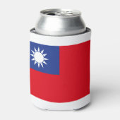 Taiwanese vlag blikjeskoeler (Blikje Voorkant)
