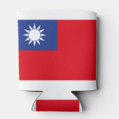 Taiwanese vlag blikjeskoeler (Achterkant)