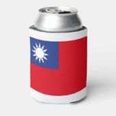 Taiwanese vlag blikjeskoeler (Blikje Achterkant)