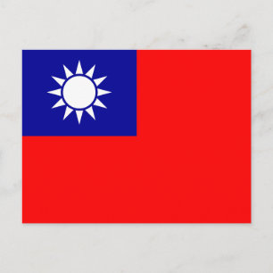 Taiwanese vlag briefkaart