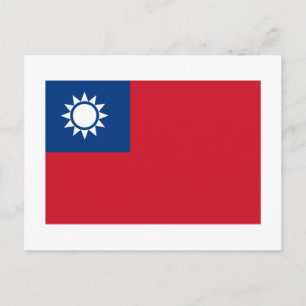 Taiwanese vlag briefkaart