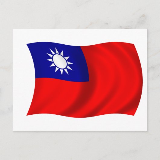 Taiwanese vlag briefkaart (Voorkant)