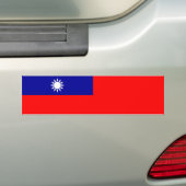 Taiwanese vlag bumpersticker (Op auto)