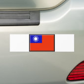 Taiwanese vlag bumpersticker (Op auto)