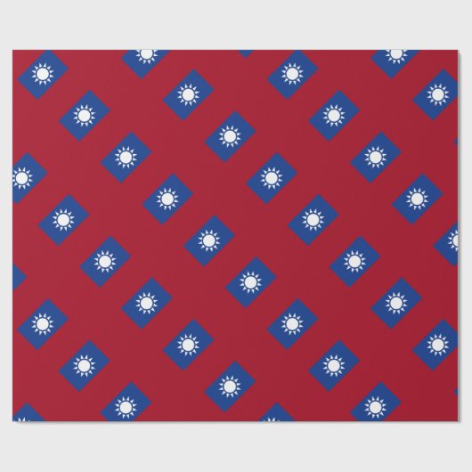 Taiwanese vlag cadeaupapier (Vlak)