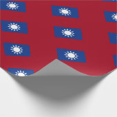 Taiwanese vlag cadeaupapier (Hoek)