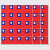 Taiwanese vlag cadeaupapier (Vlak)