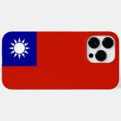 Taiwanese vlag Case-Mate iPhone case (Achterkant (horizontaal))