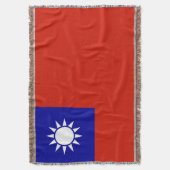 Taiwanese vlag deken (Voorkant Verticaal)