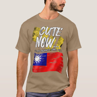 Taiwanese vlag drukt tot mijn Taiwanese vlag T-shirt