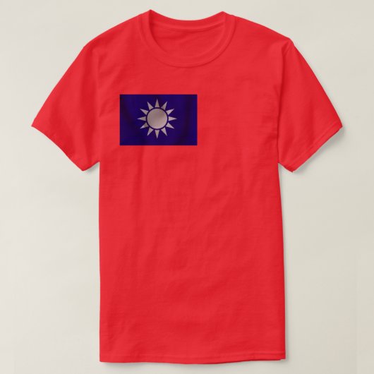 Taiwanese vlag en embleem t-shirt (Design voorkant)