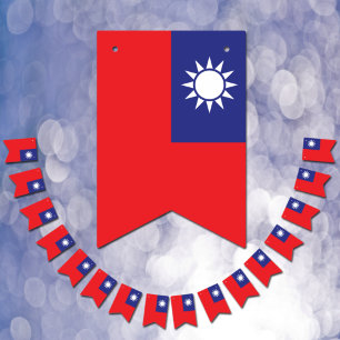 Taiwanese vlag & feestvlaggen voor Taiwan / Bruilo Vlaggetjes