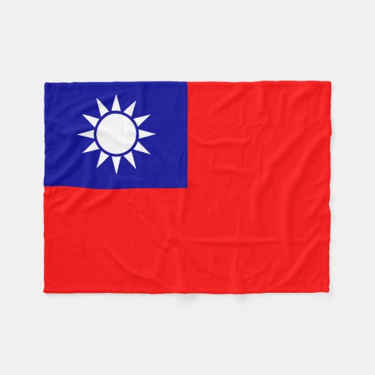 Taiwanese vlag fleece deken (Voorkant (Horizontaal))