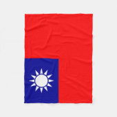 Taiwanese vlag fleece deken (Voorkant)
