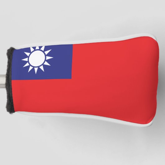 Taiwanese vlag golfheadcover (Voorkant)