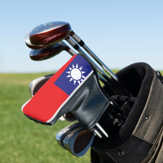 Taiwanese vlag golfheadcover (Insitu)
