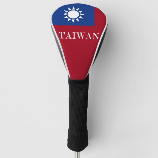 Taiwanese vlag golfheadcover (Voorkant)