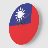 Taiwanese vlag grote klok (Hoek)