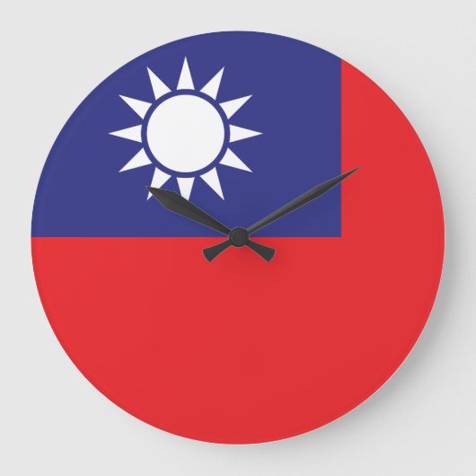 Taiwanese vlag grote klok (Voorkant)