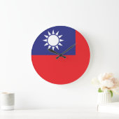 Taiwanese vlag grote klok (Huis)
