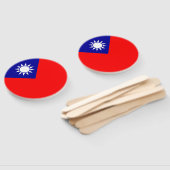 Taiwanese vlag handwaaier (Niet-gemonteerd)