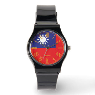 Taiwanese Vlag horloge, patriotten, Taiwan mode Horloge