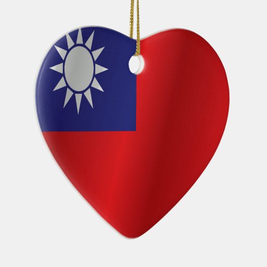 Taiwanese vlag keramisch ornament (Rechts)