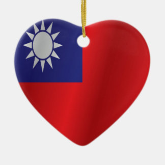 Taiwanese vlag keramisch ornament