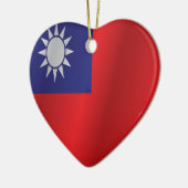Taiwanese vlag keramisch ornament (Links)