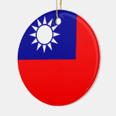 Taiwanese vlag keramisch ornament (Links)