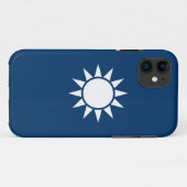 Taiwanese vlag "Klassiek" Case-Mate iPhone Case (Achterkant (horizontaal))