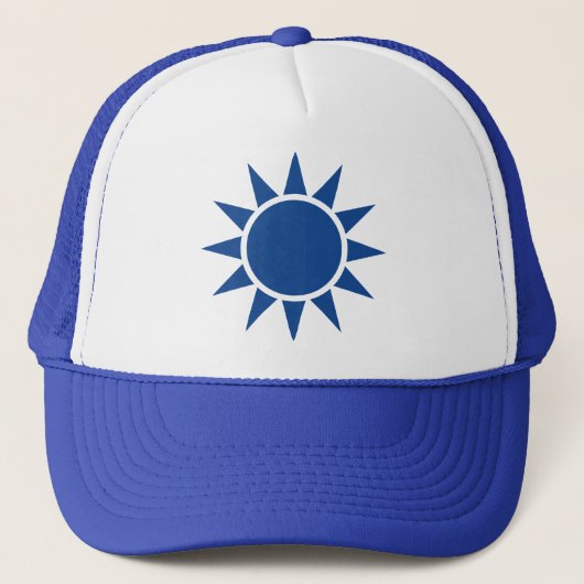 Taiwanese vlag "Klassiek" Trucker Pet (Voorkant)