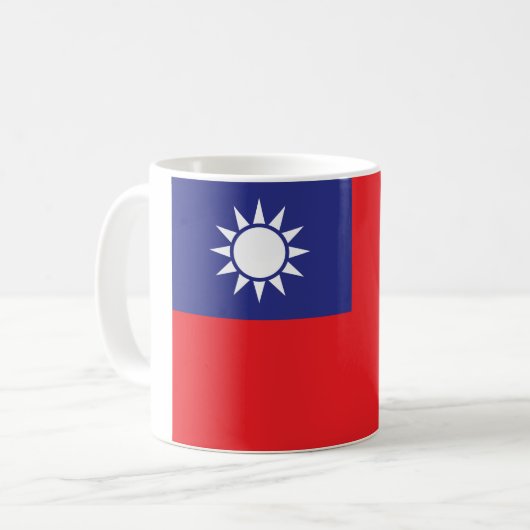 Taiwanese vlag koffiemok (Voorkant links)