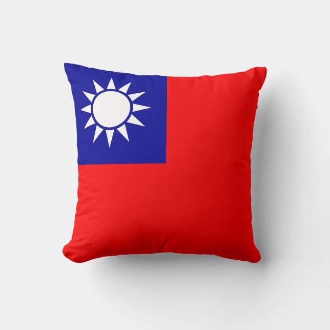Taiwanese vlag kussen (Voorkant)