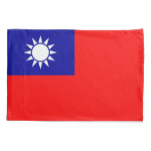 Taiwanese vlag kussensloop (Achterkant)
