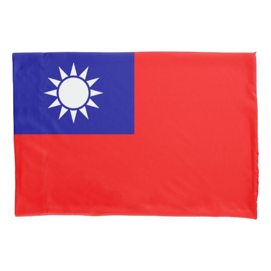 Taiwanese vlag kussensloop (Voorkant)