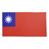 Taiwanese vlag kussensloop (Achterkant)