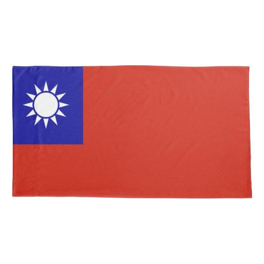 Taiwanese vlag kussensloop (Achterkant)