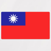 Taiwanese vlag labels (Design 1)