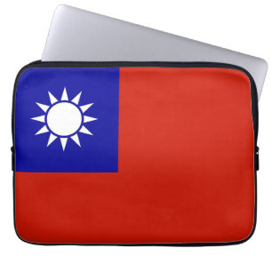 Taiwanese vlag laptop sleeve