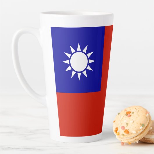 Taiwanese vlag latte mok (In situ)