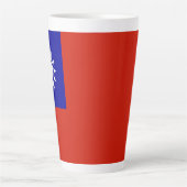 Taiwanese vlag latte mok (Voorkant)
