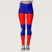 Taiwanese vlag leggings (Voorkant)