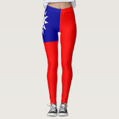 Taiwanese vlag leggings (Voorkant)