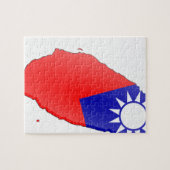 Taiwanese vlag legpuzzel (Horizontaal)
