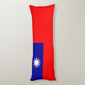 Taiwanese vlag lichaamskussen (Achterkant (Verticaal))