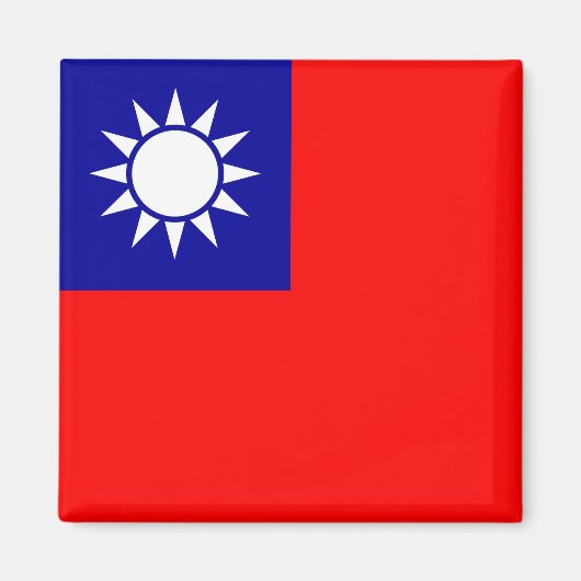 Taiwanese vlag magneet (Voorkant)